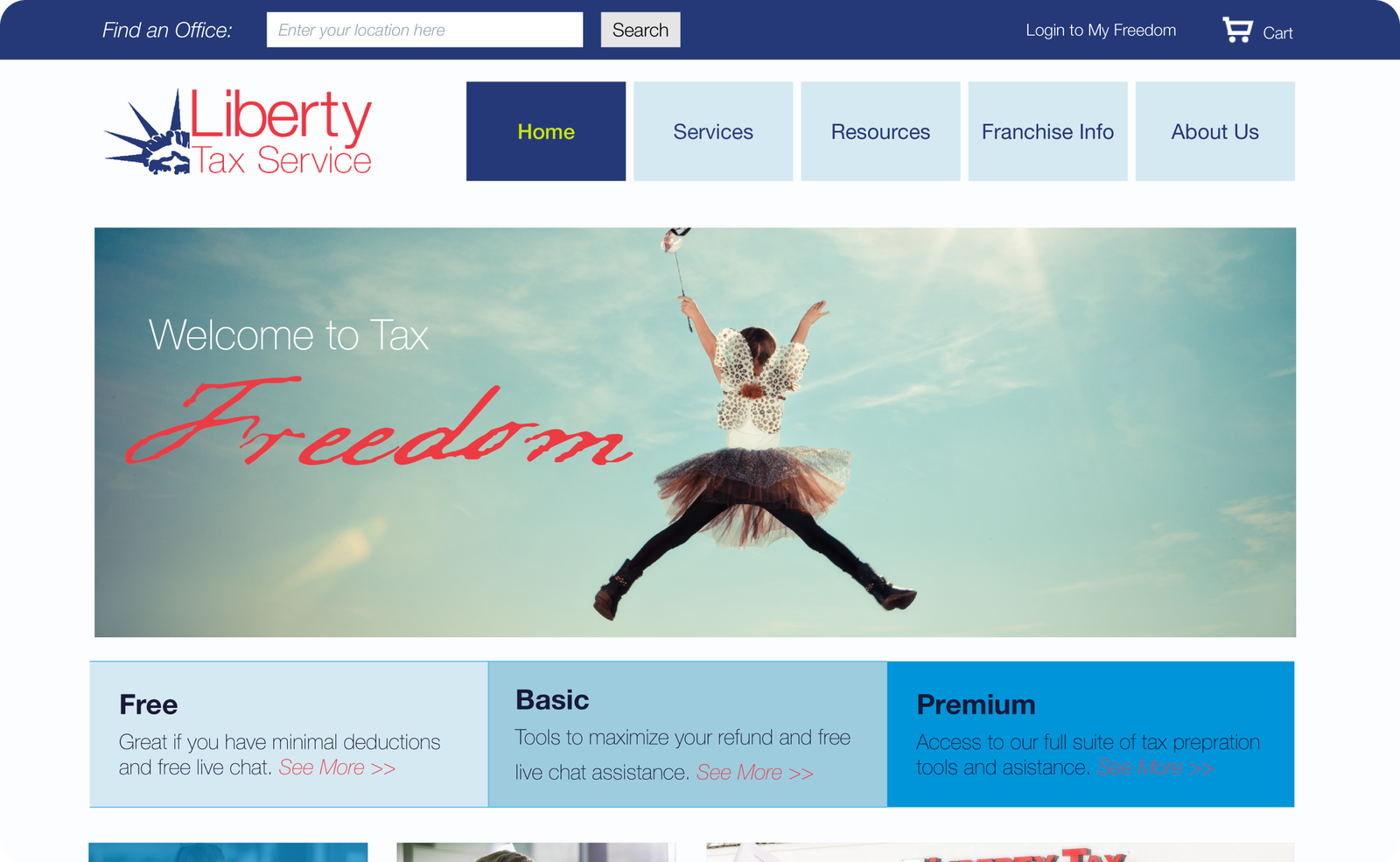 liberty home mockup